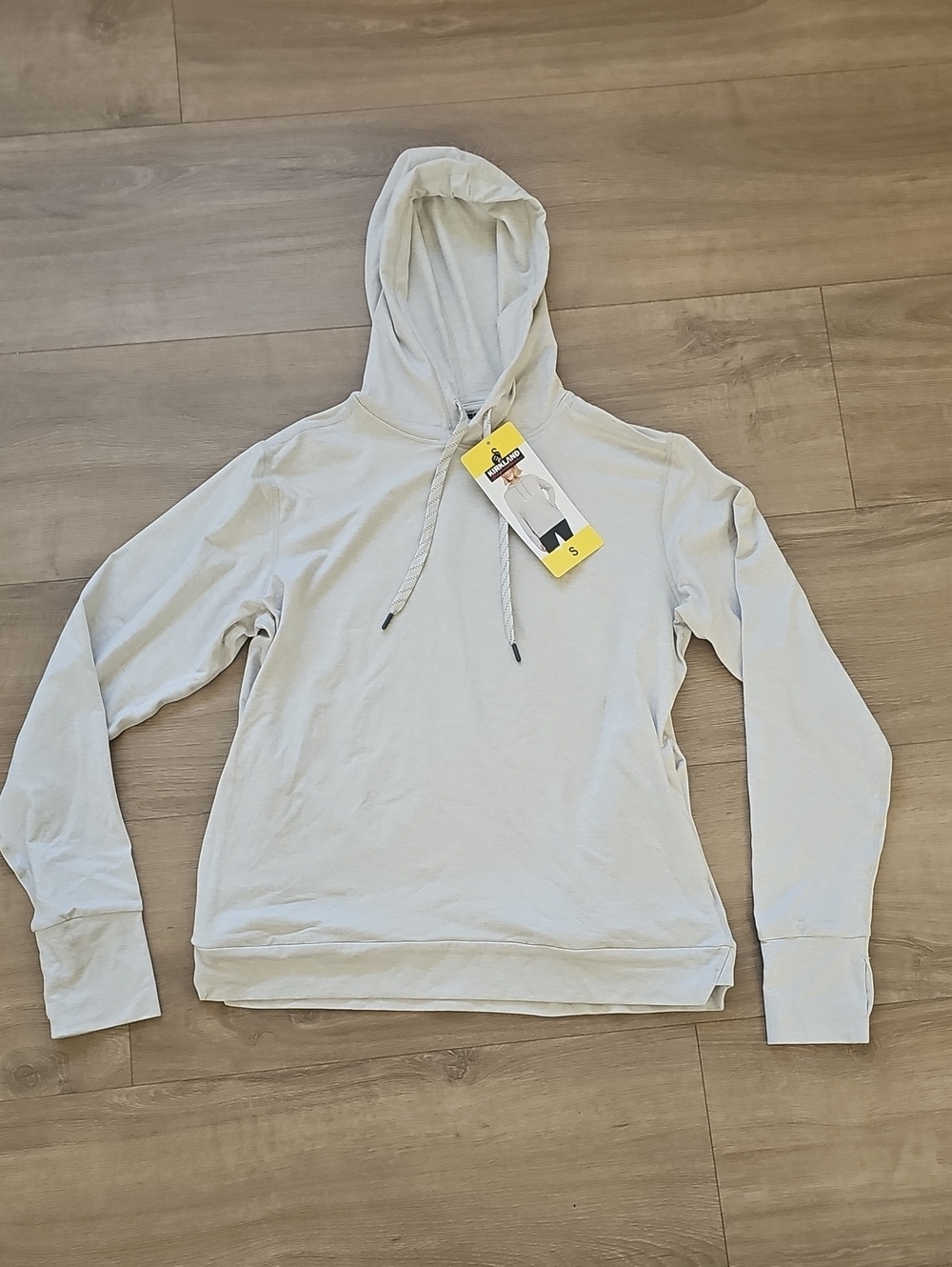 Kirkland Lightweight Hooded Sweatshirt - Cream Size Small
